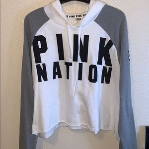 Pink cropped sweater